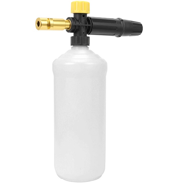 1 L Capacity Adjustable Foam Cannon Nozzle Lance Compatible with K2, K3, K4, K5, K6, K7 Series Domestic Pressure Washer