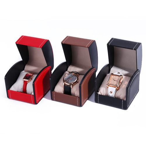 Solid Color Travel Wholesale PULeather Flip Watch Case