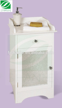SH modern standing cabinet for bathroom with glass door