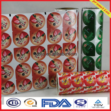 printing Bopp yogurt peelable film