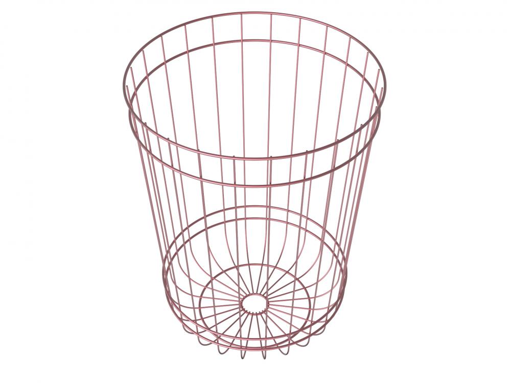 Bathroom metal storage basket