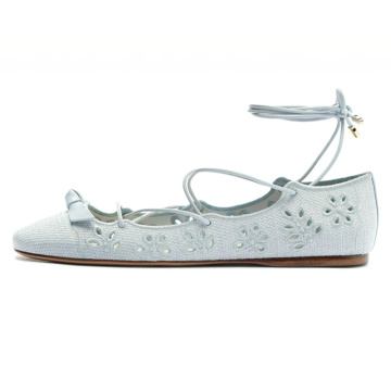 Customized Classic Soft Lace-Up Flat Shoes
