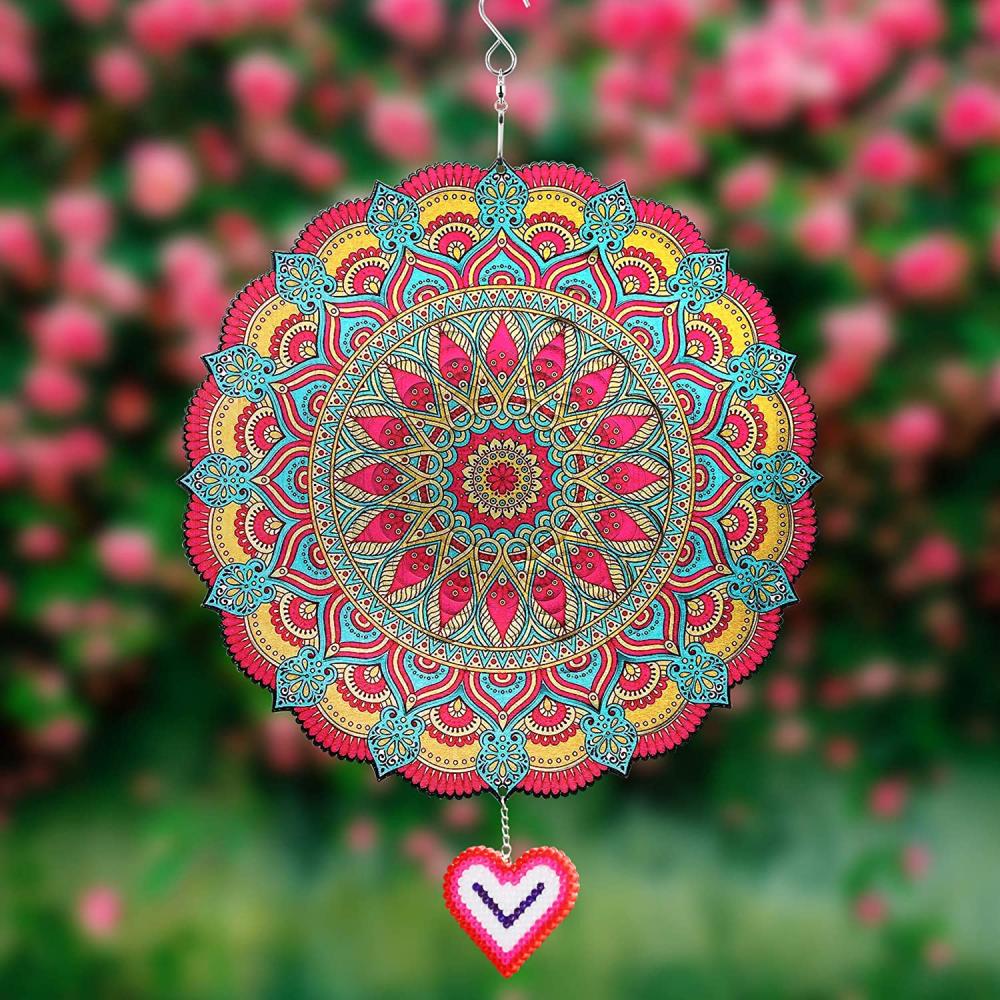 Mandala Wind Spinner for Outdoor Garden