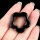 Black Obsidian 30mm Hollow Plum Blossom Pendant & Ornament for Home Decoration Handmade Craved Stone Solar