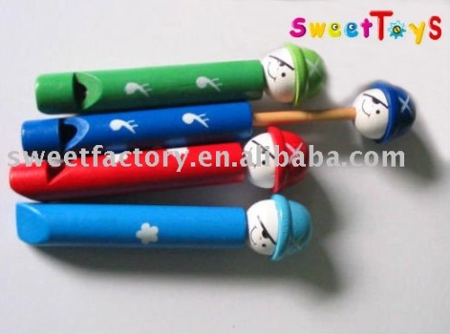 wooden flute for toy musical instruments