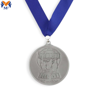 Medalhas de finalizador de meia maratona de metal de qualidade