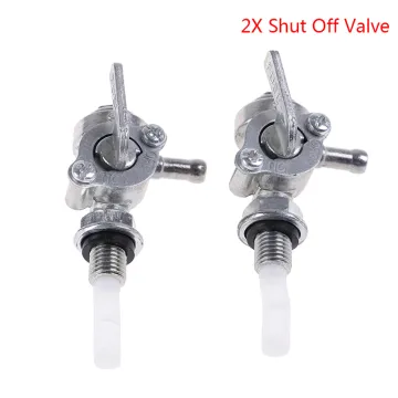 2pcs Shut Off Valve Gas Fuel Tank Pump Petcock Switch Gasoline Generator Tank Pump