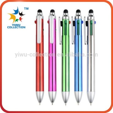 Custom multicolor metal touch pen with logo print touch ballpoint pen