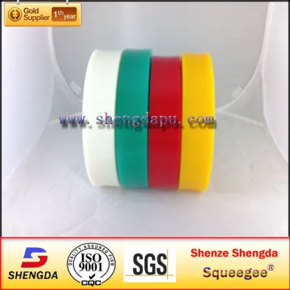 Rubber screen printing ink squeegee