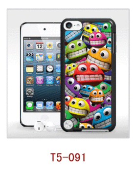 Αστεία όψεις εικόνα 3d κάλυψη για Ipod Touch5, με 3d εικόνα, Pc περίπτωση καουτσούκ επίστρωση, ανθεκτικό στο νερό,