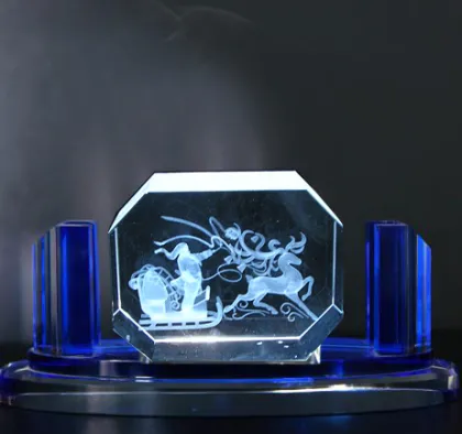 3D Argus Laser Engraving Crystal Glass Ornaments
