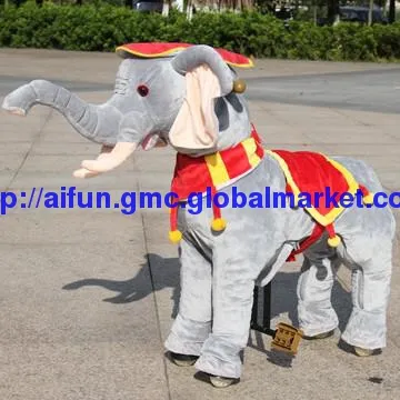 U & Me Red Hat Elephant ride on toys, fisher and price