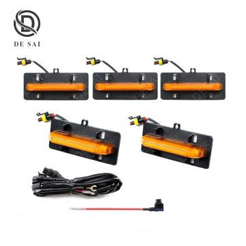 Special Refitting LED Grille Lights - 5 PCS Amber Accent for 2021-2023 Ford F150 F-150 XL/XLT