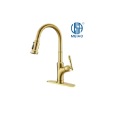 Gold Farmhouse Design Faucet de cocina de latón hecho a mano