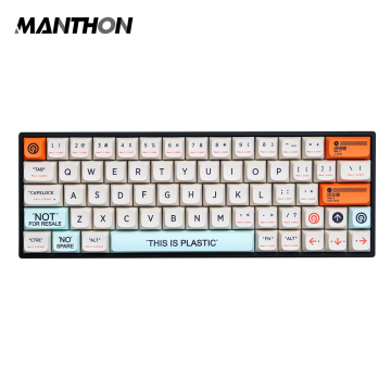 Melgeek Orange nhựa PBT XDA Dye -Sub Keycaps - Thiết kế bánh burger màu retro
