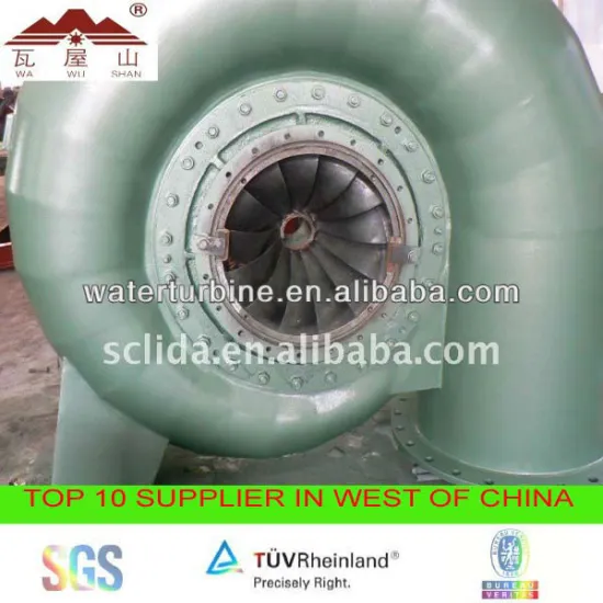 portable turbine generator for medium/small water powered plant