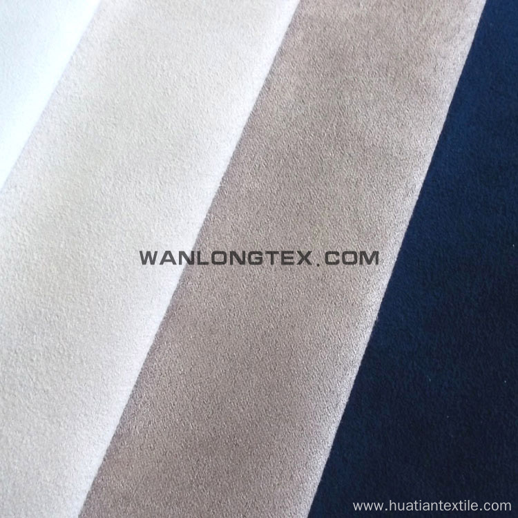 printed poly spandex suede woven fabric