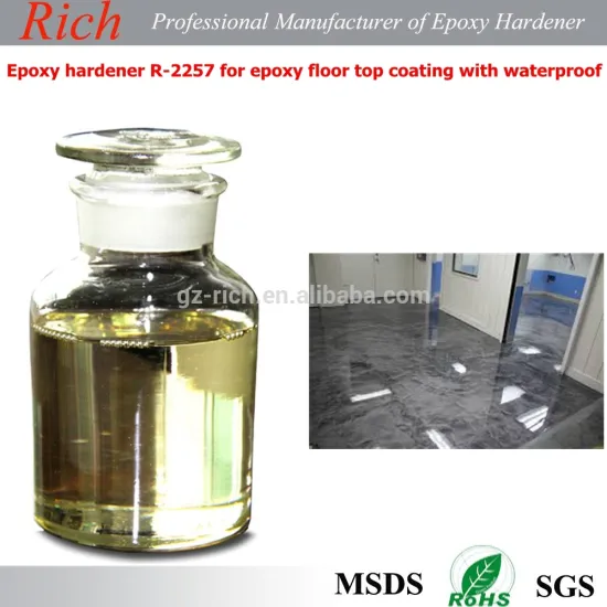 Epoxy hardener R-2257 for epoxy floor top coatings ,self-leveling floor coating with good waterproof