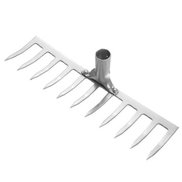 Multifunctional Agricultural Rake with Manganese Steel and Wooden Handle