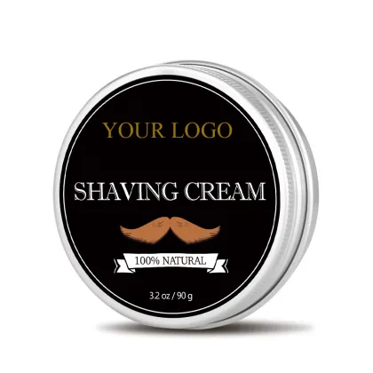 Moisturizing Peppermint Balm Shaving Cream - Bulk Smoothing Beard Care for Men