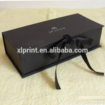 Luxury Black Foldable Gift Box Collapsible Packaging Boxes
