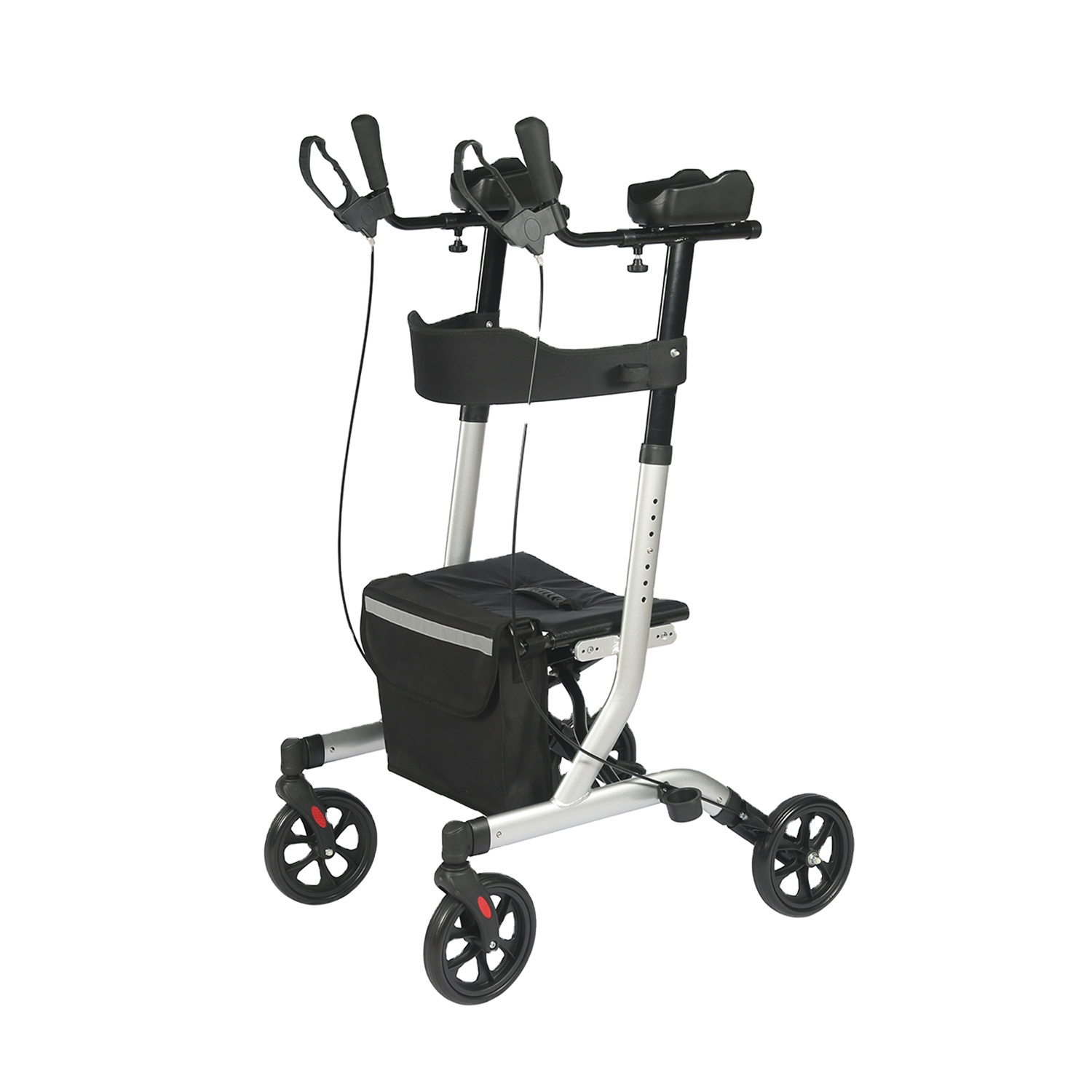 Tall Rolling Mobility Rollator With 8 Inch Wheels