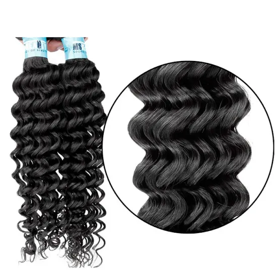 cheap wholesale price free sample  curly deep wave hair bundle,10a grade virgin brazilian human hair bundle Double Drawn Virgin