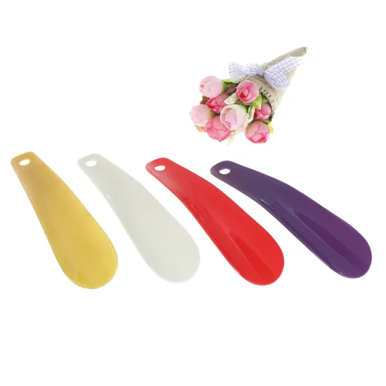 1pcs plastic shoehorn tool shoes shoes 16x4.5cm shoes red purple gold three colors optional daily furniture supplies