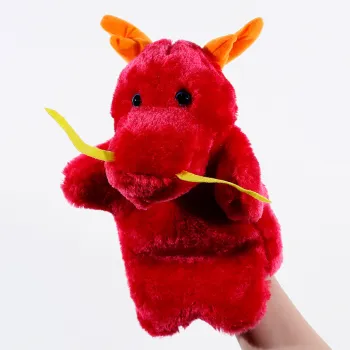 Custom Red Dragon Hand Puppet - Perfect for Parties and Gifts