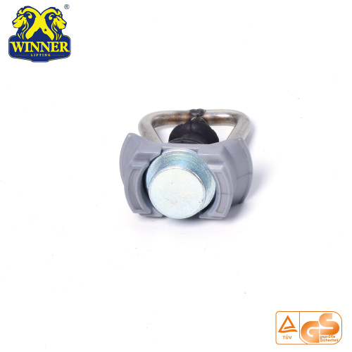 Plastic Base Single Stud Fitting With Steel D Ring