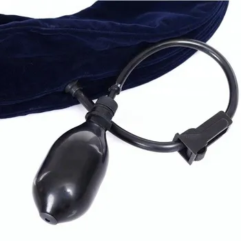 Inflatable cervical collar neck traction device brace