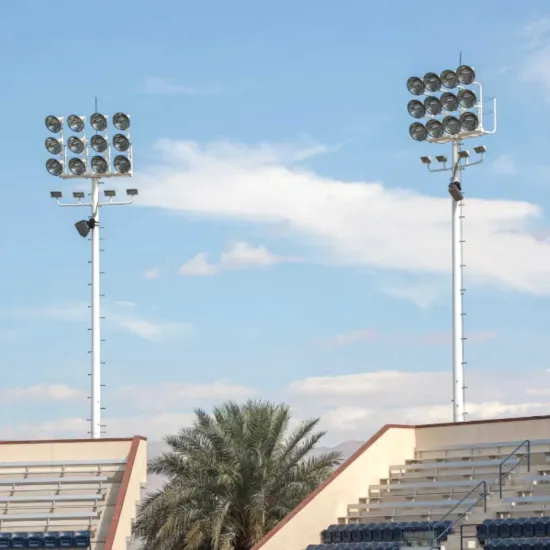 Manufacturer-Free Design LED High Mast Light Poles for Stadiums, Airports, and Seaports (15m-40m)
