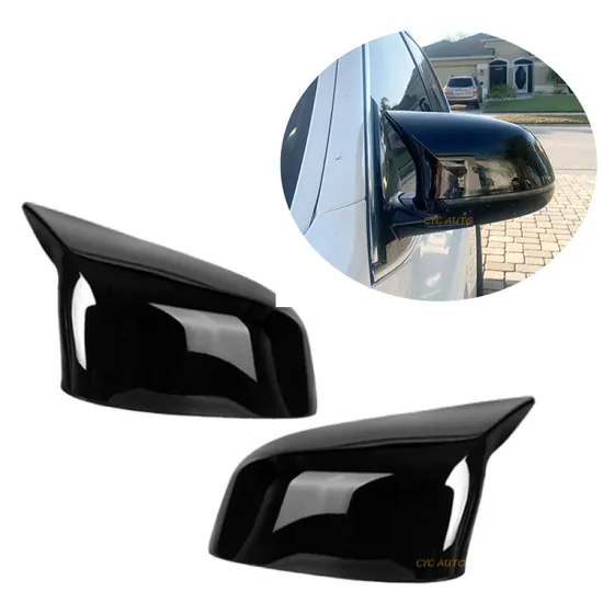 Carbon Fiber Black M Style Side Mirror Covers Replacement for BMW X3 F25 X5 F15 2015-2018