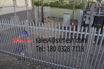 China Cheap security palisade fence / Euro Palisade Fence / Hot-dipped Galvanized Steel Palisade