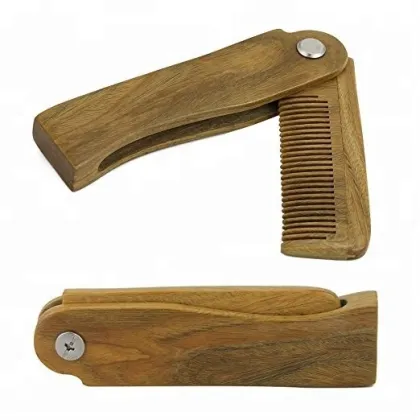 Vinnie Hot New Wooden Beard Combs for Men's Grooming - Customized & Foldable
