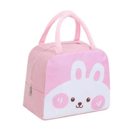 Cute Cartoon Insulated Lunch Bags for Kids and School Picnics