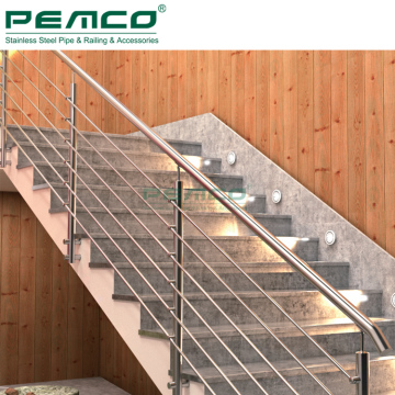 Modern Stainless Steel Tube Balustrade System for Terraces and Stairs