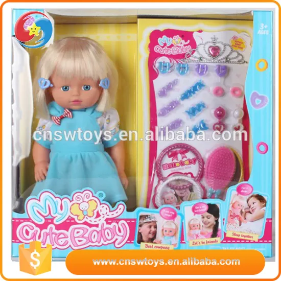 plastic Fat kid doll beauty baby girl with assembly
