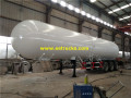 60000 Lít Tri-axle Propane Gas Trailer Xe tăng