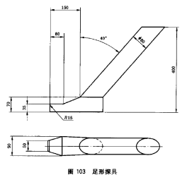 IEC 60335-2-92 Figure 103 Foot-shaped Test Tool For Testing Electric Lawn Scarifiers Sanders
