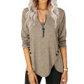 Womens Casual Long Sleeve Tunic Shirts