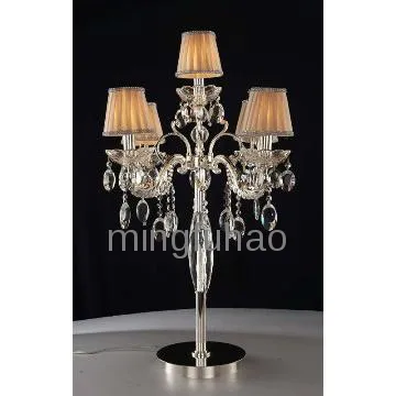 Luxury 5 lights table lamp crystal