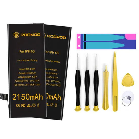 msds certificate 2150mah replacement battery for phone 6s high capacity battery