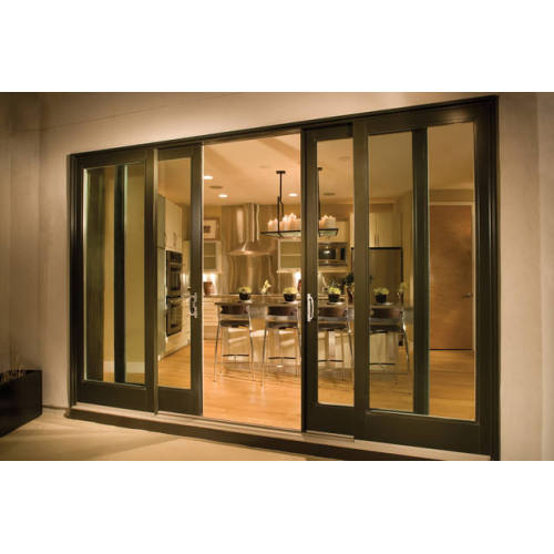 Aluminum Sliding Door Frameless panoramic interior partition folding glass door Manufactory