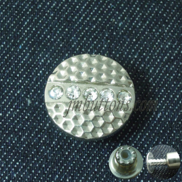 elegant round crystal buttons, fashion golden buttons for wedding dress