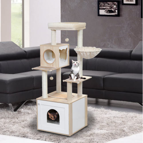 Multi-Level Cat Tower for Indoor Cats