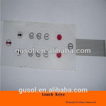 Transparent ITO Resistive touch key for wall switch,medical devices