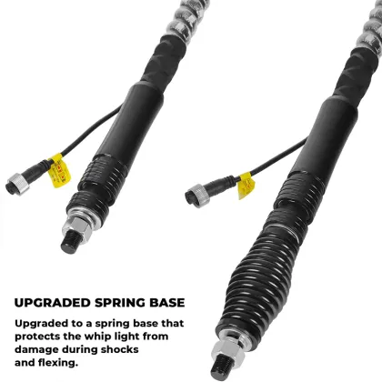 RGB LED Whip Light for ATV/UTV - Spiral Dream Chaser