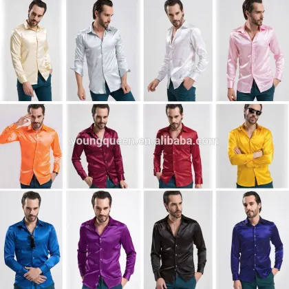 NT39 new high-grade mens silk shirt summer fashion t shirts t-shirt