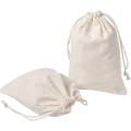 Beg Drawstring Canvas Custom Custom Muslin